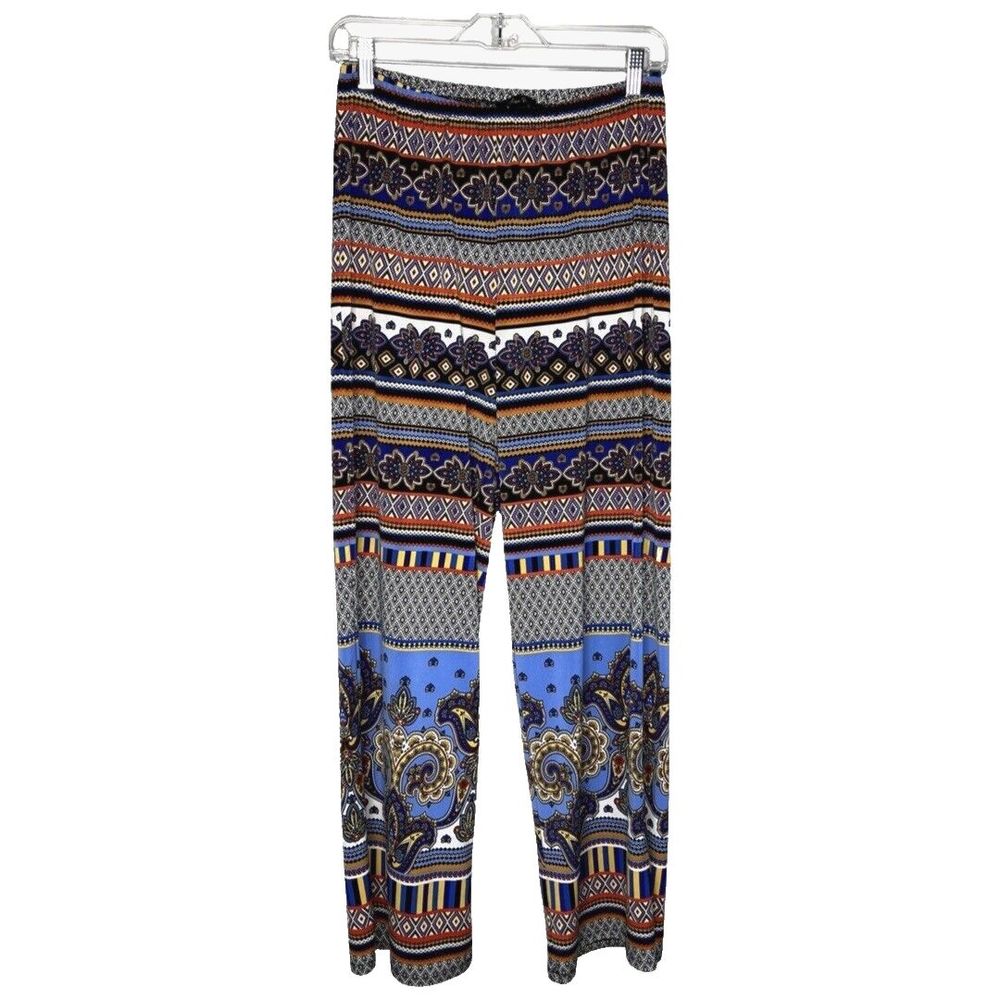Melissa‎ Paige Pants Womens Large Multicolored Mixed Print Pull On Casual